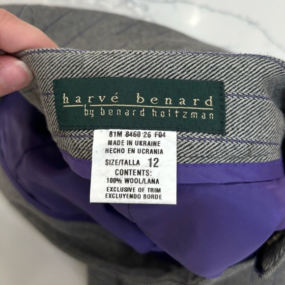 Vintage Harvé Benard Wool A-Line Skirt Size 12 - Picture 5 of 5